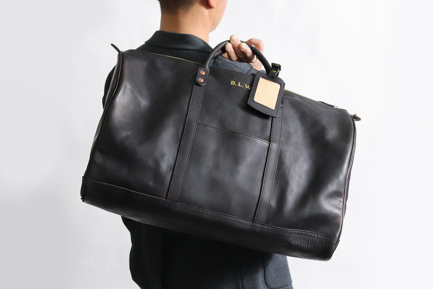 vasco / LEATHER TRAVEL BOSTON BAG