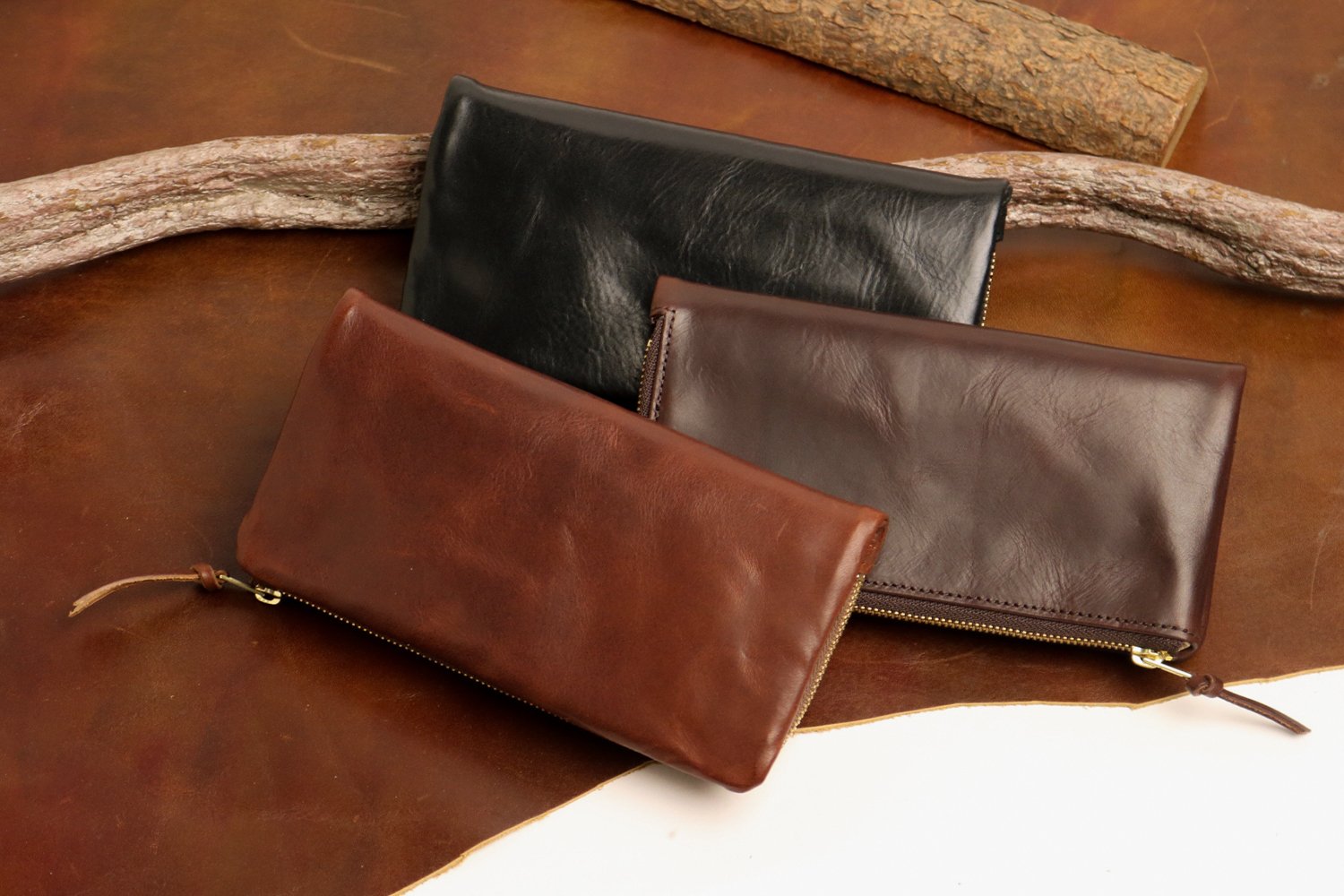 Porter Soak Long Wallet 101-06001 PORTER SOAK Pull-up finish Italian leather