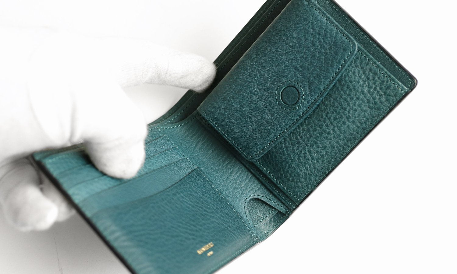 asumederu / Pistoia Traditional Italian vachetta leather interior x beautiful Japanese kip wallet 