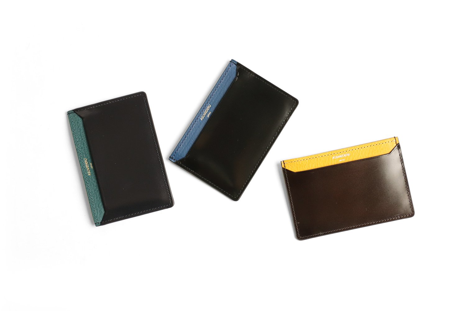 asumederu / Pistoia Traditional Italian vachetta leather interior x beautiful Japanese kip pass case 