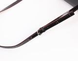 REALMIND / PRIMA 艶めくラージクロコ型押しレザーの箱型ショルダーバッグ