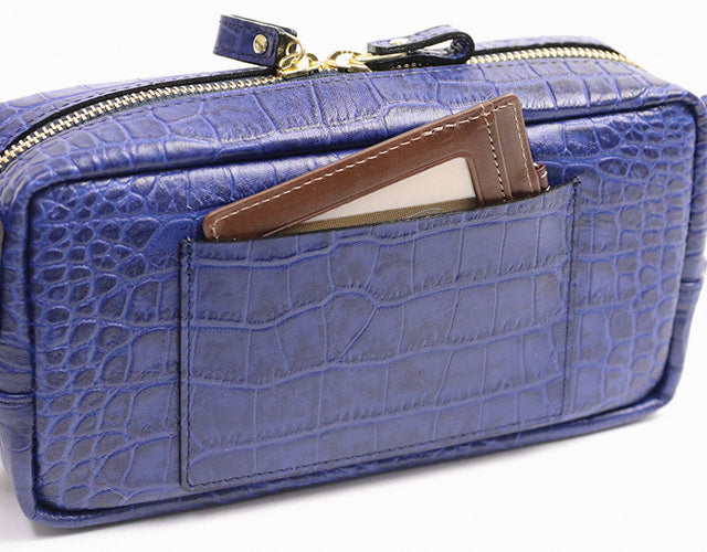 legu by LILY / Chroma Active in all seasons. Luxurious crocodile embossed leather mini shoulder bag