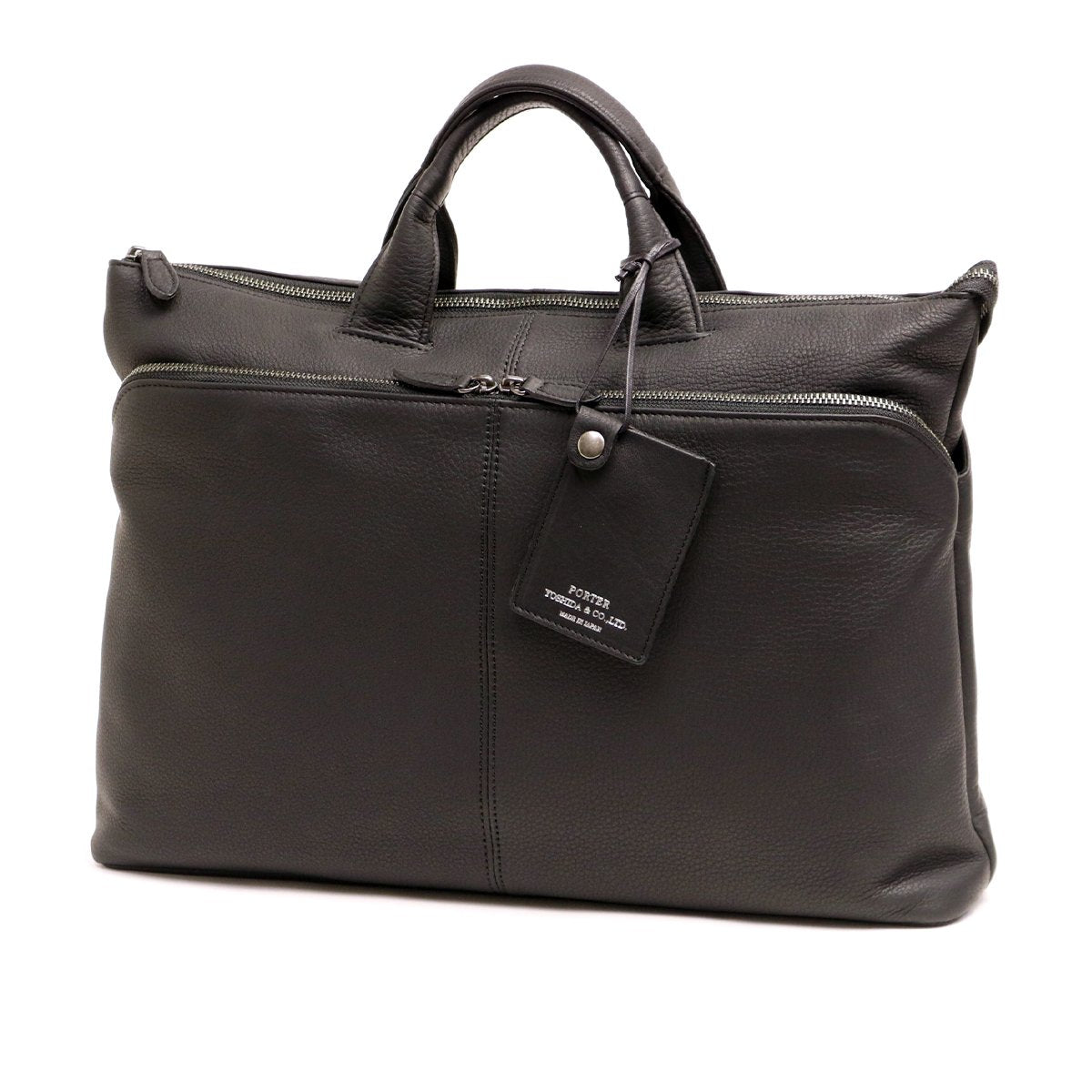 Porter with briefcase 016-01067 PORTER WITH shrink leather briefcase 