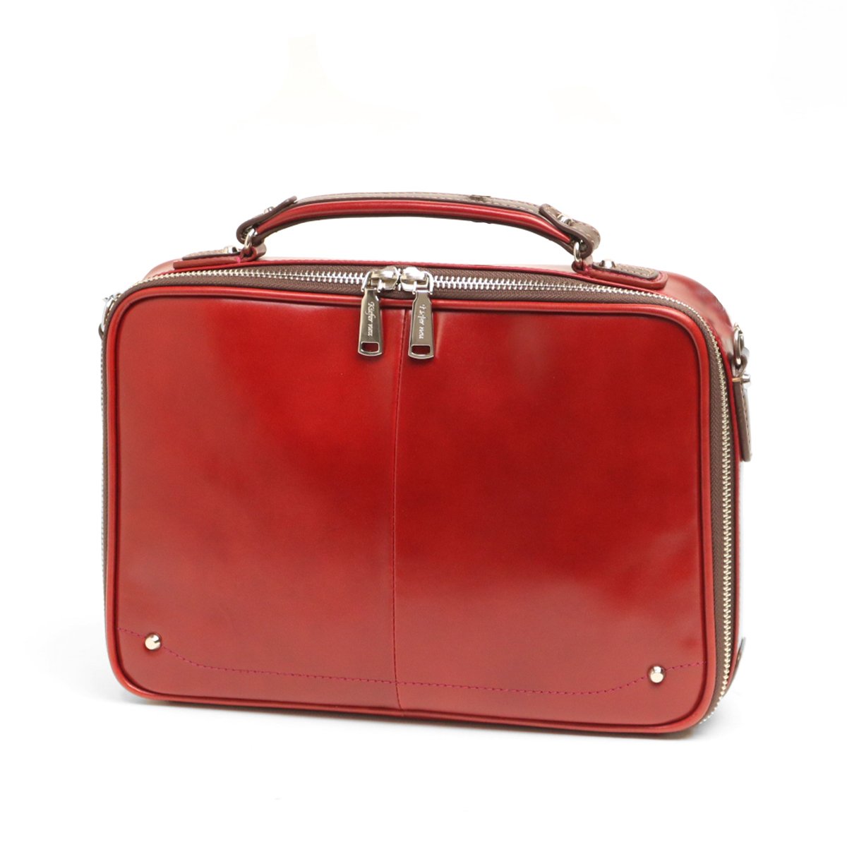 Kiefer neu / Ciao Beautiful uneven dyed leather 2way box briefcase
