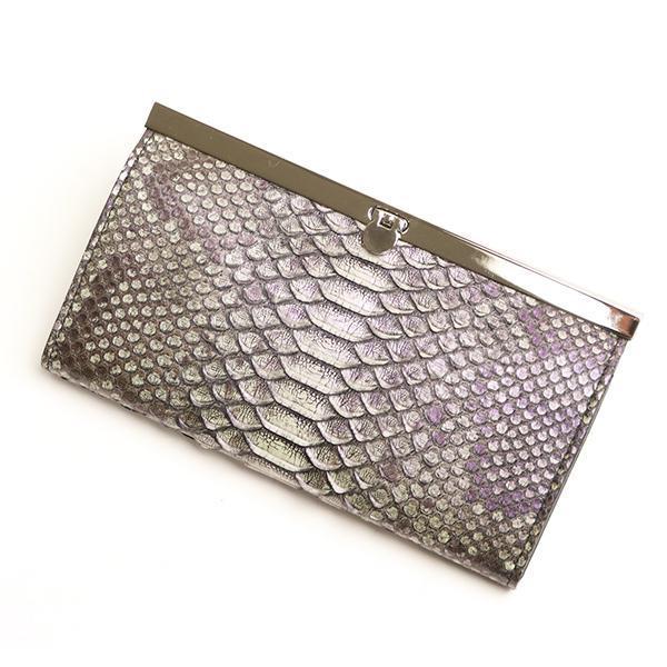 FU-SI FERNALLE / Pearl Python wallet collection  美しい日本製パイソンのジャバラ長財布