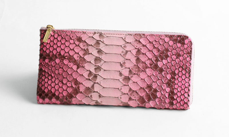 FU-SI FERNALLE / TOPAZ PYTHON wallet collection  美しいパイソンの日本製Lファスナー長財布