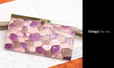 FU-SI FERNALLE / BAGILIO collection  視線を集める色彩美 美しいエナメル加工イタリーレザーのジャバラウォレット
