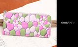 FU-SI FERNALLE / BAGILIO collection  視線を集める色彩美 美しいエナメル加工イタリーレザーのLファスナー長財布