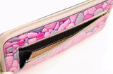 FU-SI FERNALLE / BAGILIO collection  視線を集める色彩美 美しいエナメル加工イタリーレザーのLファスナー長財布