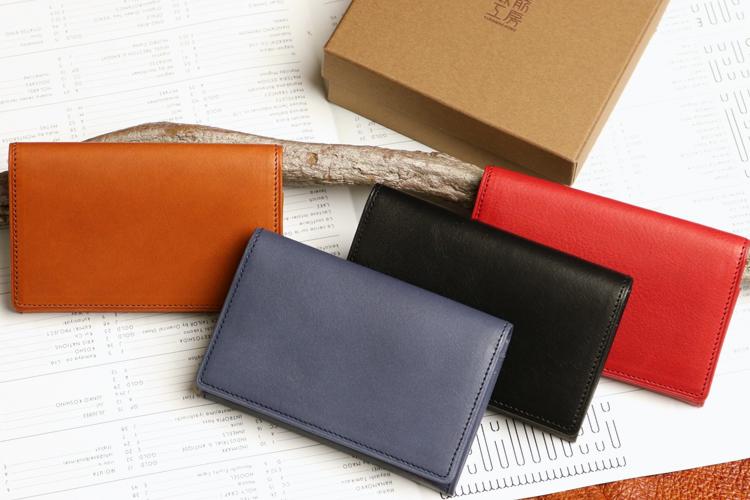 Kuramae Kobo kuramae-kobo Vegetable Vegetable tanned leather with a natural luster x Kuramae craftsmanship. smooth business card holder