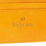 Kiefer neu / Ciao 美しいムラ染レザーの二つ折財布