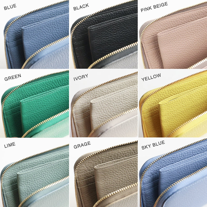 Atelier nuu / loop 優しいトーンの色味と、柔らかいイタリア革。 タッセルが揺れるLファスナー長財布