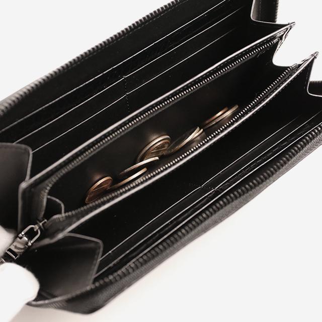 Totem Re Vooo / Baby buffalo wallet イタリア製のベビーバッファロー（子水牛）の力強い表情のラウンドファスナ